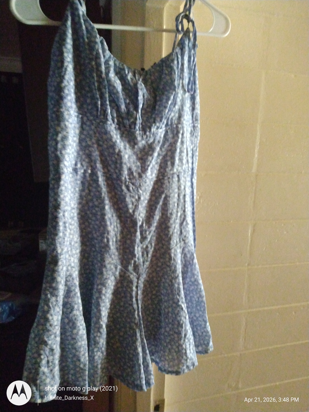 Fashion Nova Blue Floral Sundress